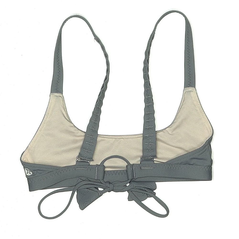 Lululemon Wave Ride Gray Cross-Back Bikini Top - Picture 2 of 6